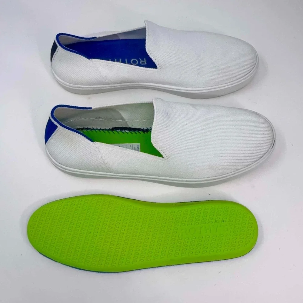 Rothy's‎ The Original Slip On Sneaker Women's 7 Bright White Textile Minimalist